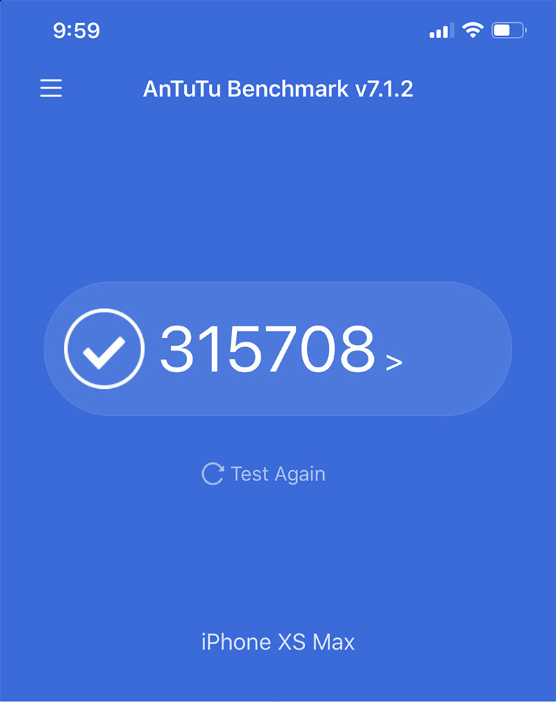 Điểm Antutu Benchmark iPhone Xs Max